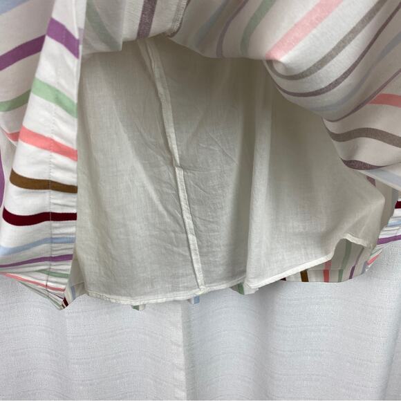 ModCloth Aspiration Creation Pastel Striped A Line Pleated Skirt Sz.L - Picture 13 of 16